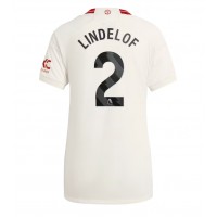 Fotballdrakt Dame Manchester United Victor Lindelof #2 Tredjedrakt 2023-24 Kortermet